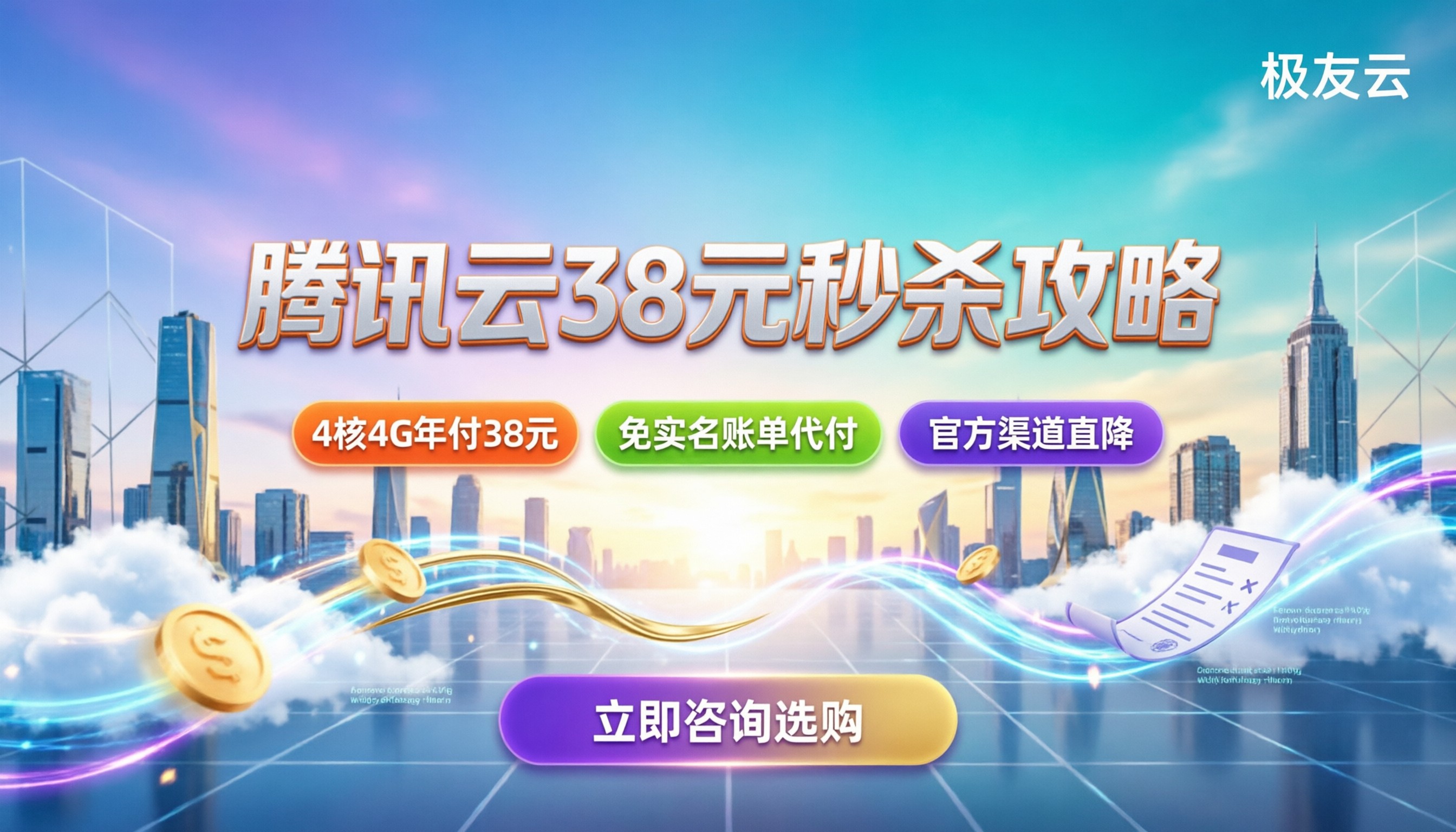 腾讯云服务器38元活动：怎么抢最划算？