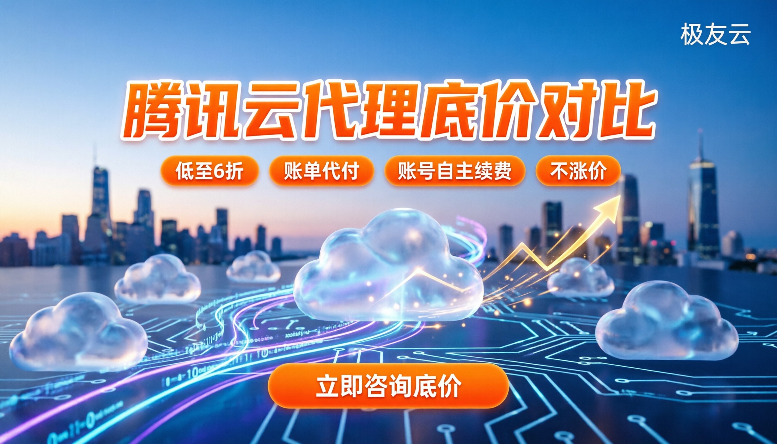 腾讯云返利哪家折扣多?今年最新代理底价对比
