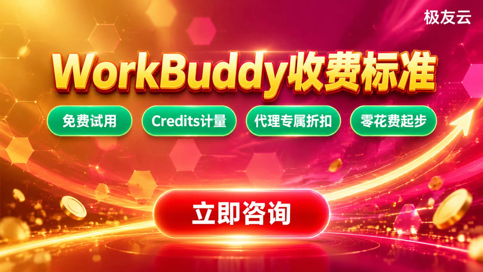 WorkBuddy收费标准:免费试用与订阅套餐明细