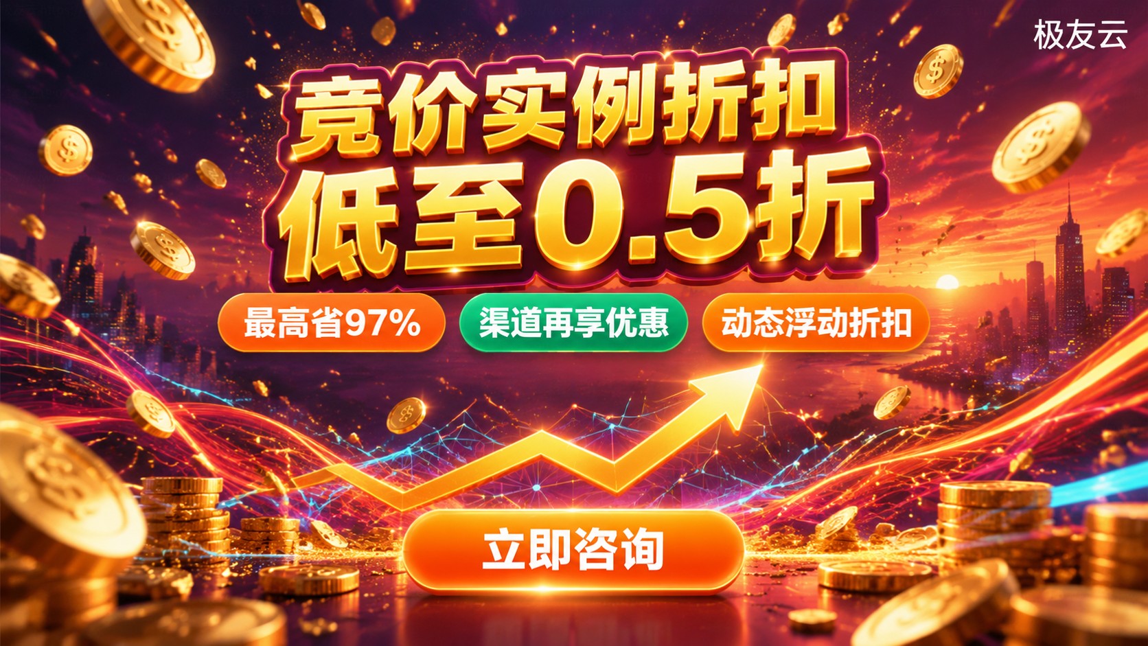 腾讯云竞价实例折扣:价格区间与省钱方法