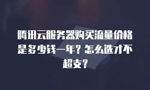 腾讯云服务器购买流量价格是多少钱一年？怎么选才不超支？