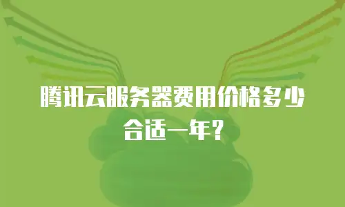腾讯云服务器费用价格多少合适一年？