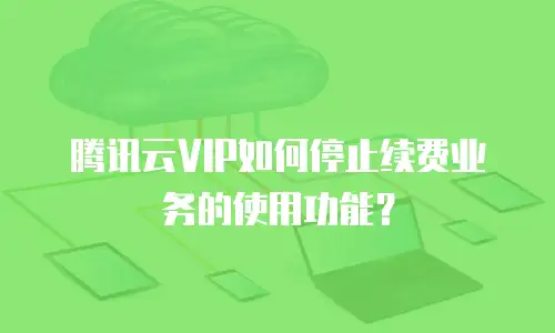 腾讯云VIP如何停止续费业务的使用功能？