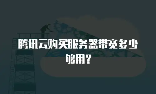 腾讯云购买服务器带宽多少够用？