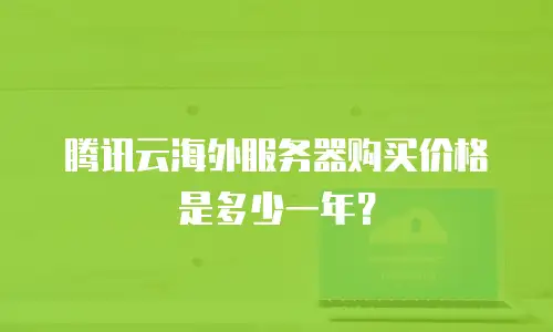 腾讯云海外服务器购买价格是多少一年？