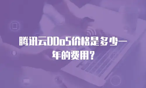 腾讯云DDoS价格是多少一年的费用？