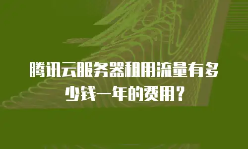 腾讯云服务器租用流量有多少钱一年的费用？