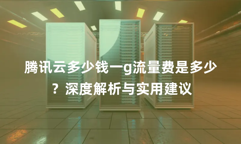 腾讯云多少钱一g流量费是多少？深度解析与实用建议