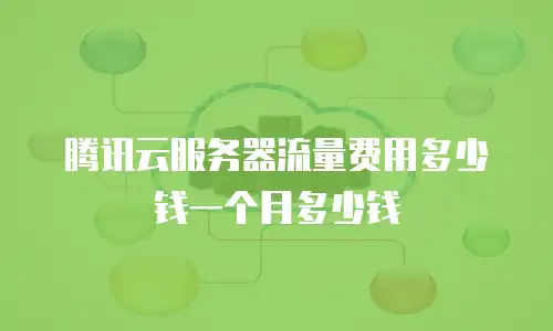 腾讯云服务器流量费用多少钱一个月多少钱