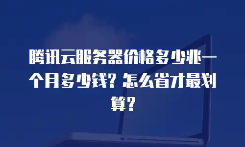 腾讯云服务器价格多少兆一个月多少钱？怎么省才最划算？