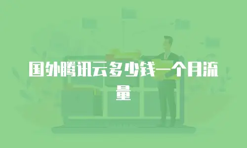国外腾讯云多少钱一个月流量