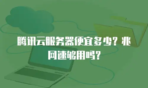 腾讯云服务器便宜多少？兆网速够用吗？