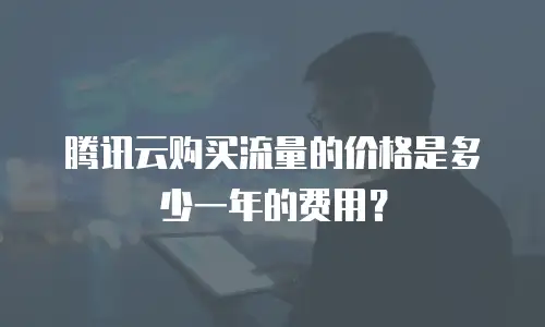腾讯云购买流量的价格是多少一年的费用？