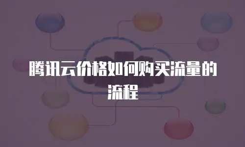 腾讯云价格如何购买流量的流程