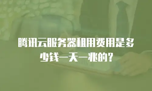 腾讯云服务器租用费用是多少钱一天一兆的？