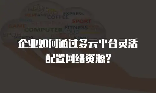 企业如何通过多云平台灵活配置网络资源？