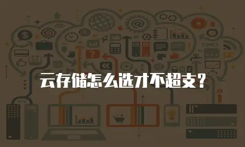 云存储怎么选才不超支？