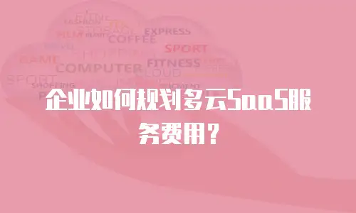 企业如何规划多云SaaS服务费用？