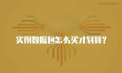实例数据包怎么买才划算？