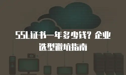 SSL证书一年多少钱？企业选型避坑指南