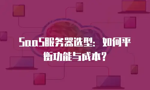 SaaS服务器选型：如何平衡功能与成本？