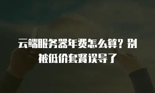 云端服务器年费怎么算？别被低价套餐误导了