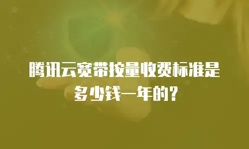 腾讯云宽带按量收费标准是多少钱一年的？