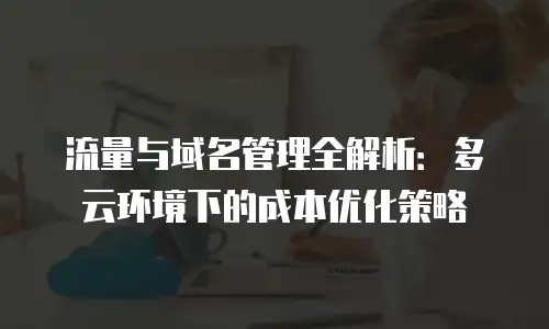 流量与域名管理全解析：多云环境下的成本优化策略