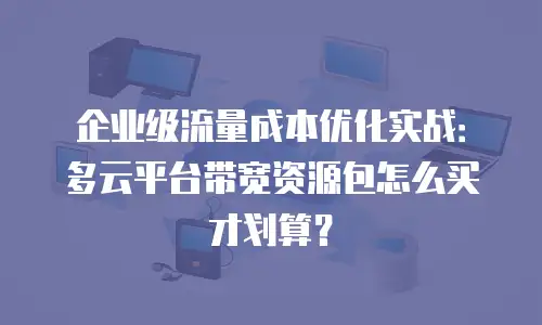 企业级流量成本优化实战：多云平台带宽资源包怎么买才划算？