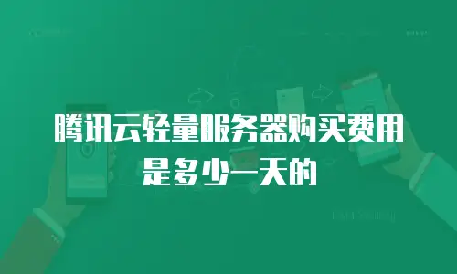 腾讯云轻量服务器购买费用是多少一天的