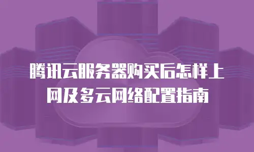 腾讯云服务器购买后怎样上网及多云网络配置指南