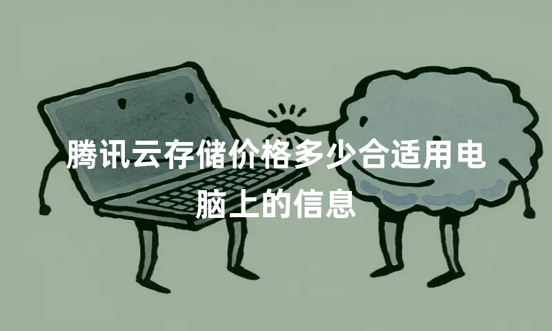 腾讯云存储价格多少合适用电脑上的信息