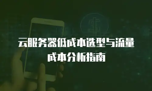 云服务器低成本选型与流量成本分析指南
