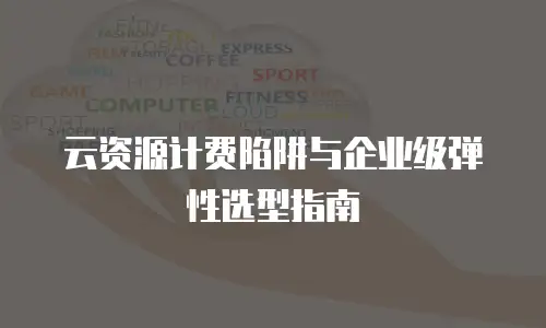 云资源计费陷阱与企业级弹性选型指南