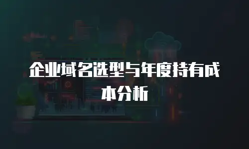 企业域名选型与年度持有成本分析