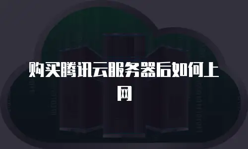 购买腾讯云服务器后如何上网