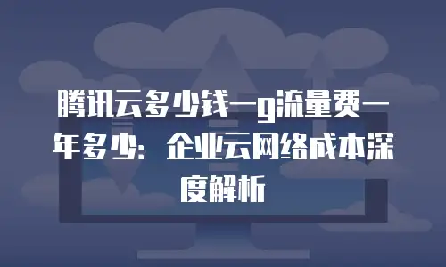 腾讯云多少钱一g流量费一年多少：企业云网络成本深度解析