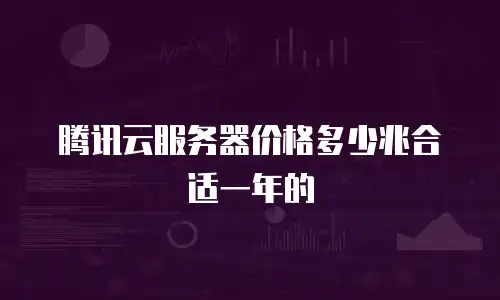 腾讯云服务器价格多少兆合适一年的
