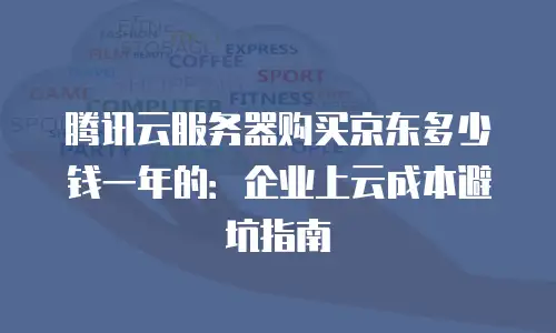 腾讯云服务器购买京东多少钱一年的：企业上云成本避坑指南