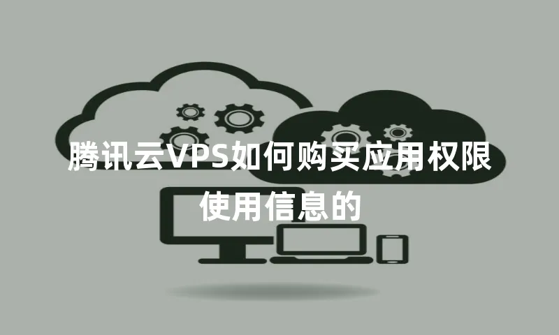 腾讯云VPS如何购买应用权限使用信息的