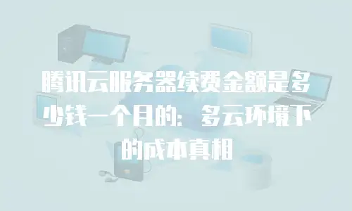 腾讯云服务器续费金额是多少钱一个月的：多云环境下的成本真相