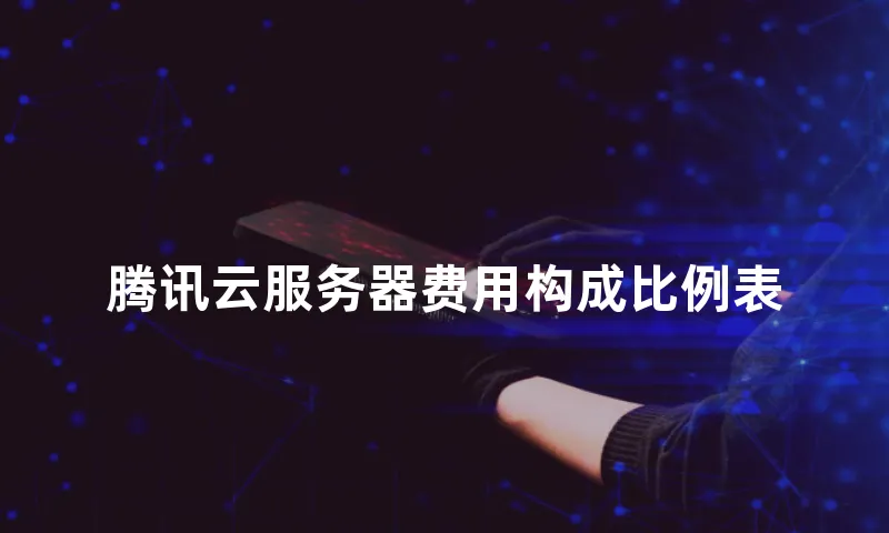 腾讯云服务器费用构成比例表