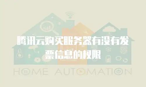 腾讯云购买服务器有没有发票信息的权限