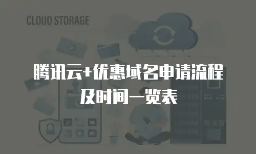 腾讯云+优惠域名申请流程及时间一览表