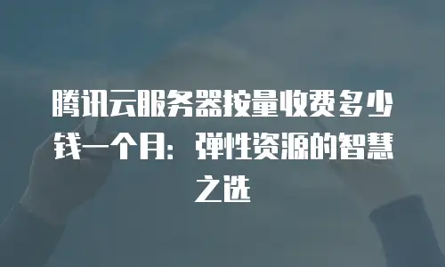 腾讯云服务器按量收费多少钱一个月：弹性资源的智慧之选