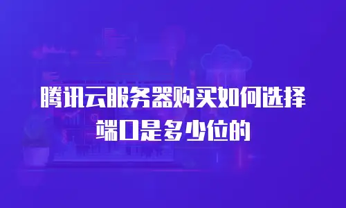 腾讯云服务器购买如何选择端口是多少位的