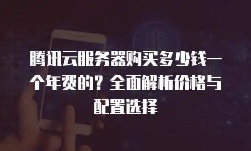 腾讯云服务器购买多少钱一个年费的？全面解析价格与配置选择